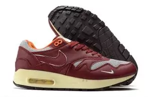 nike air max 1 homme soldes patta rush maroon red